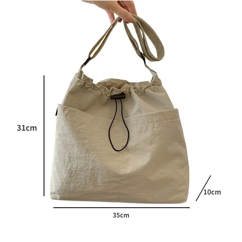 Multi-Way Drawstring Messenger Bag