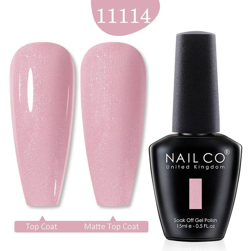 NAILCO 15ml Nail Gel Polish Winter Nude Colors Hybrid Gel Varnish Manicure UV Gel Nail Polish Primer Top Base Coat LED Nails Art