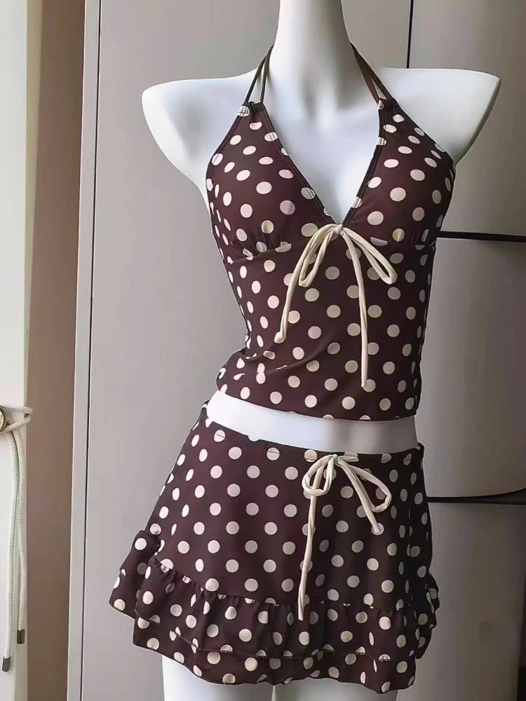 Sweet Cherry Patchwork Bikini Sets