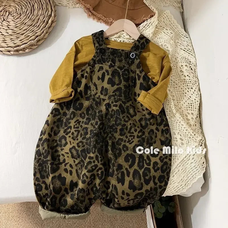Leopard Print Overalls