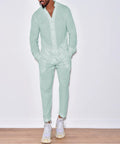 Casual Cotton and Linen Suit