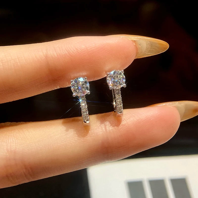 DW Luxury 0.5ct Certified Moissanite Earrings