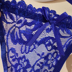 Adjustable Waist Lace Thong