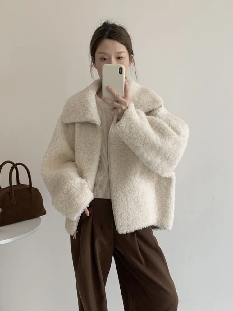 Fake Fleece Coat