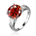 Round 5 Carat Moissanite Diamond Ring