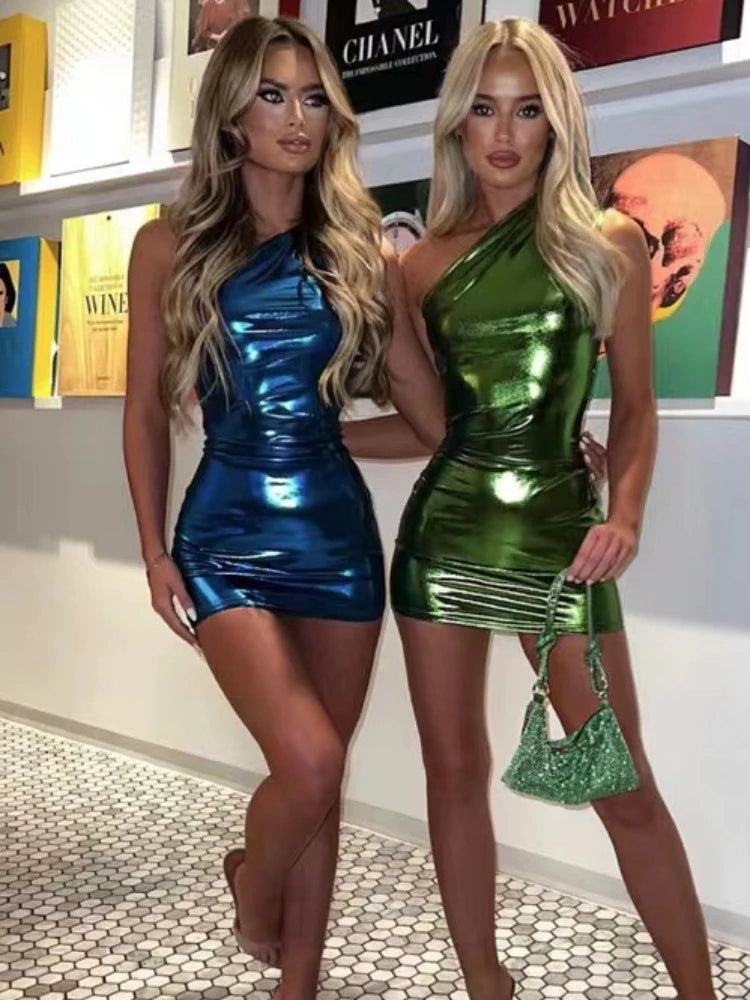 TARUXY PU Mini Dress