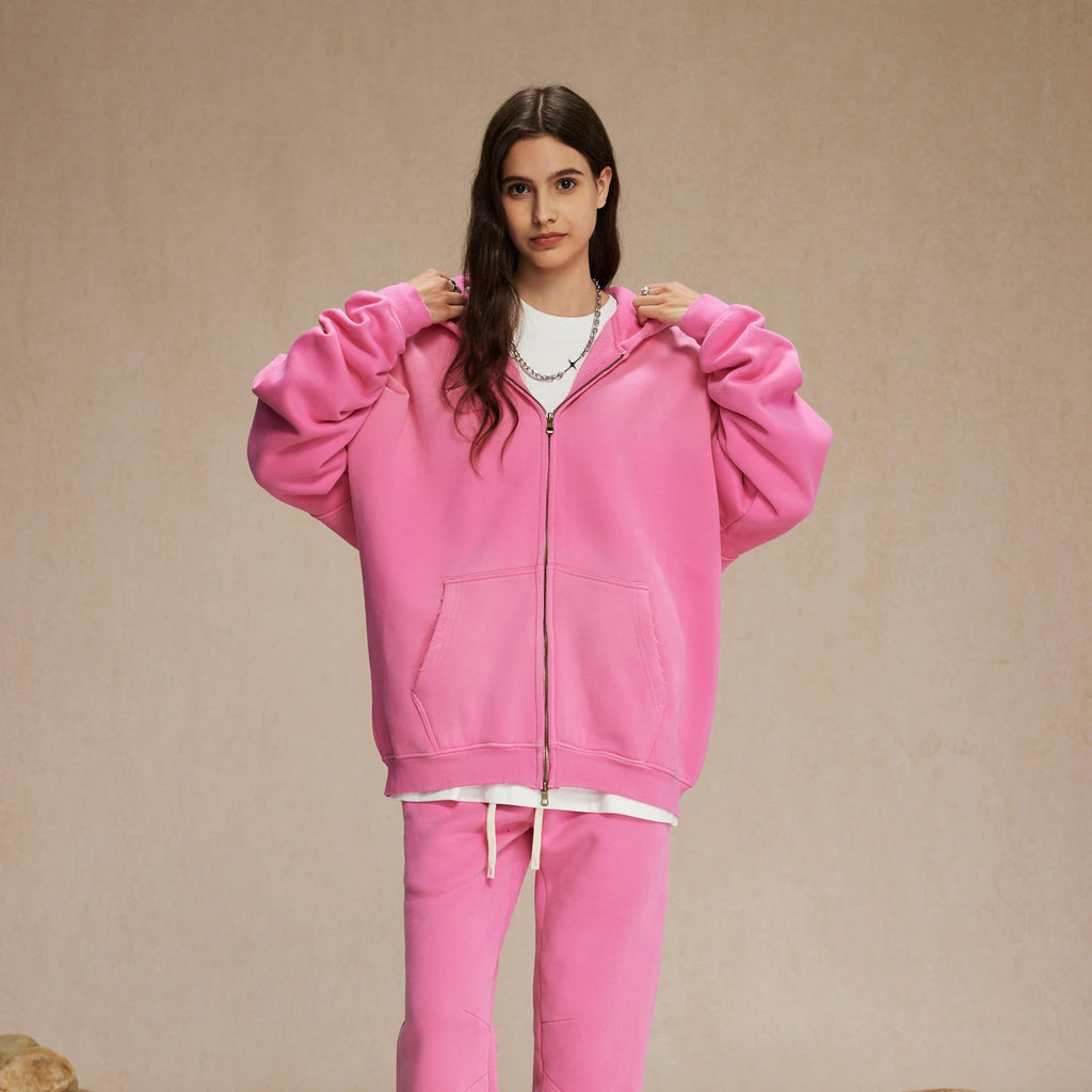 Wash Zip-Up Hoodie