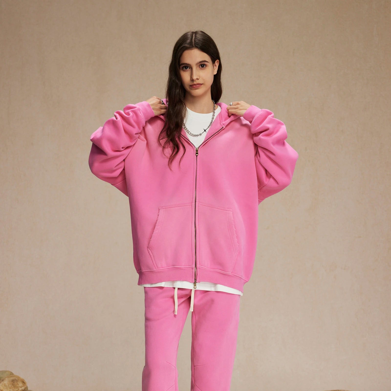 Wash Zip-Up Hoodie