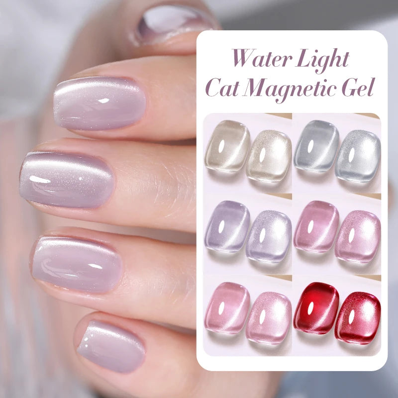 BORN PRETTY 10ml Water Light Cat Magnetic Gel Nail Polish Shining Super Sliver-light Holographics Soak Off UV Gel Varnish