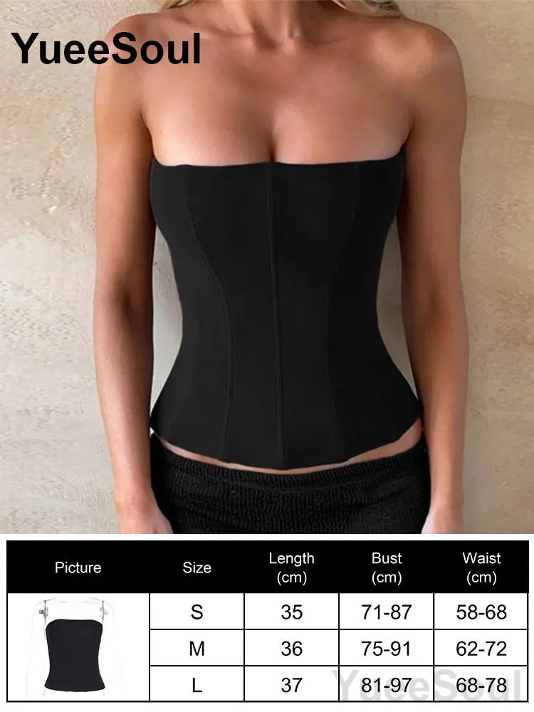 Strapless Corset Bustier Top
