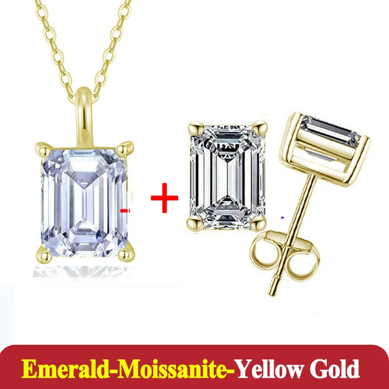 1-3ct Moissanite Diamond Jewelry Set