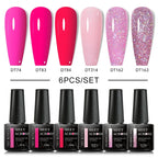 6Pcs Gel Nail Polish Set