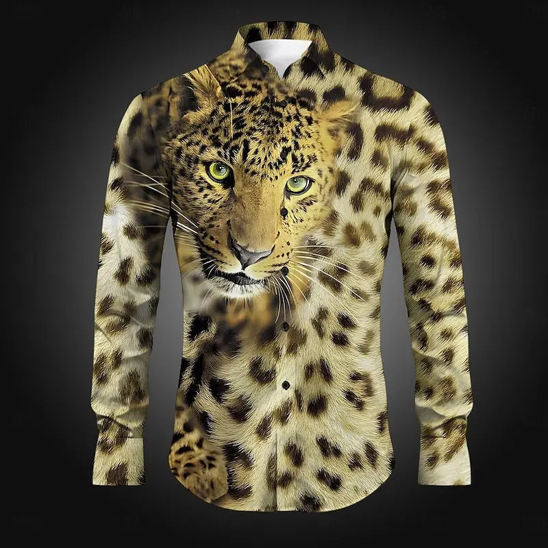 Leopard Button Down Shirt