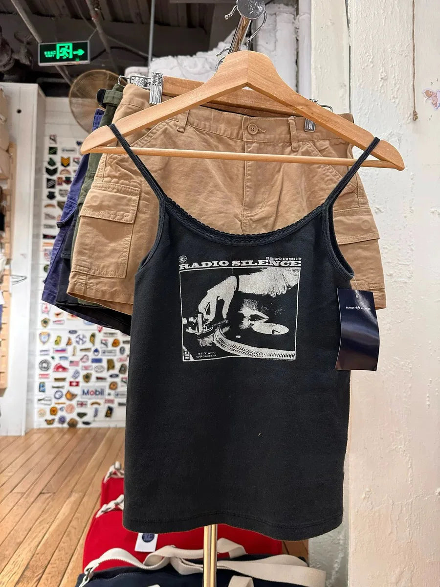 Girls And Cats Embroidered Cami