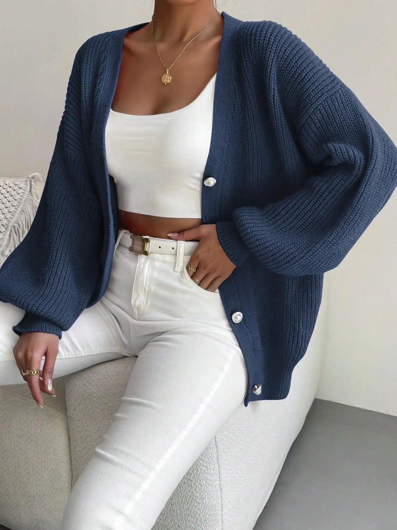 Oversized Chunky Knit Cardigan