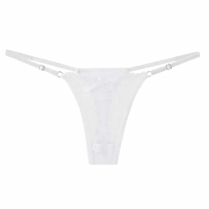 Adjustable Waist Lace Thong