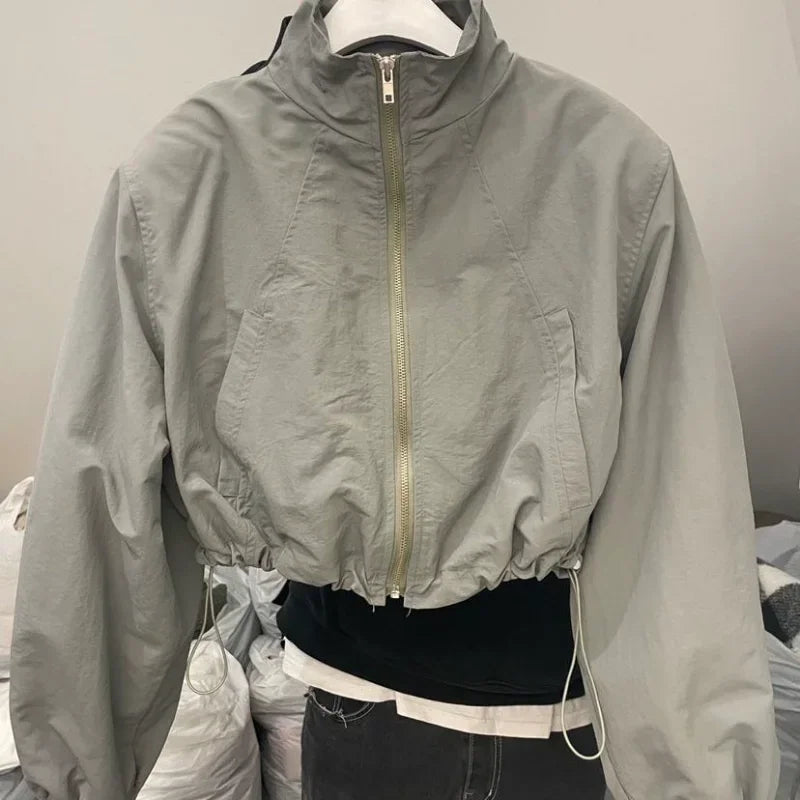 Windbreaker Cropped Jacket