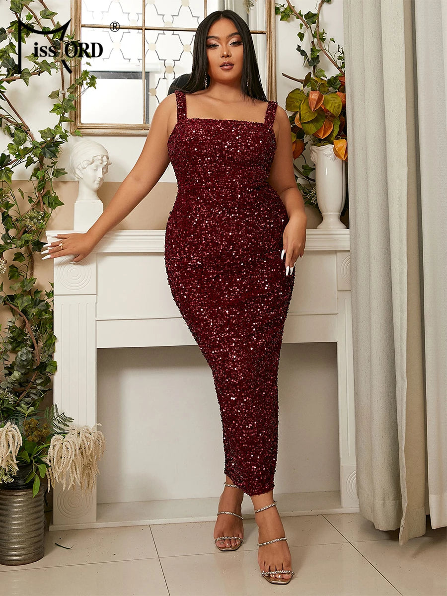 Sequin Midi Dress