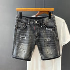 Distressed Denim Shorts