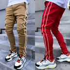 Reflective Straight Sports Casual Trousers
