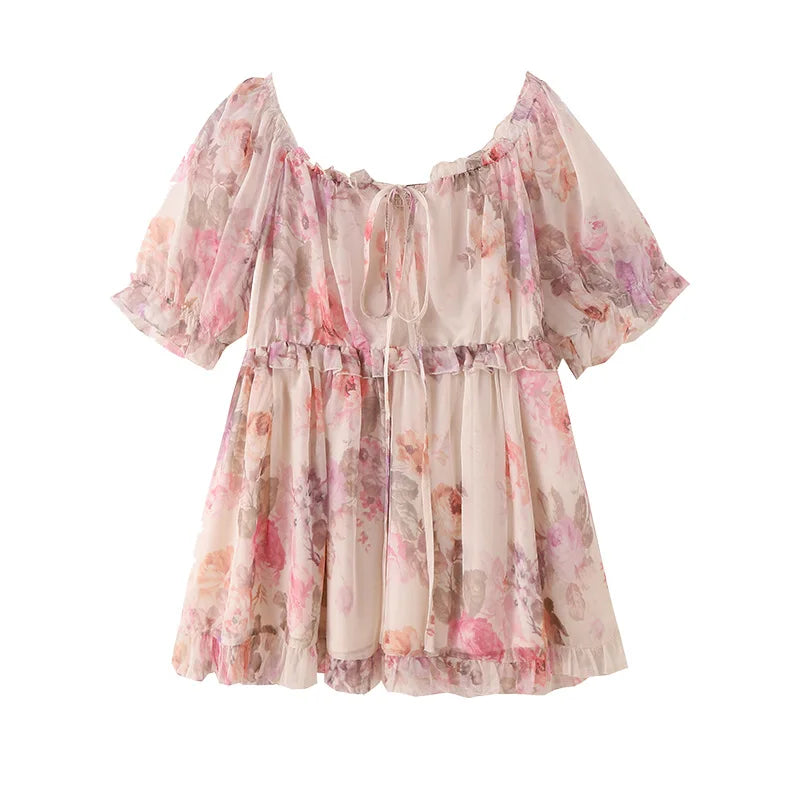 Chiffon Shirt Thin Floral Top