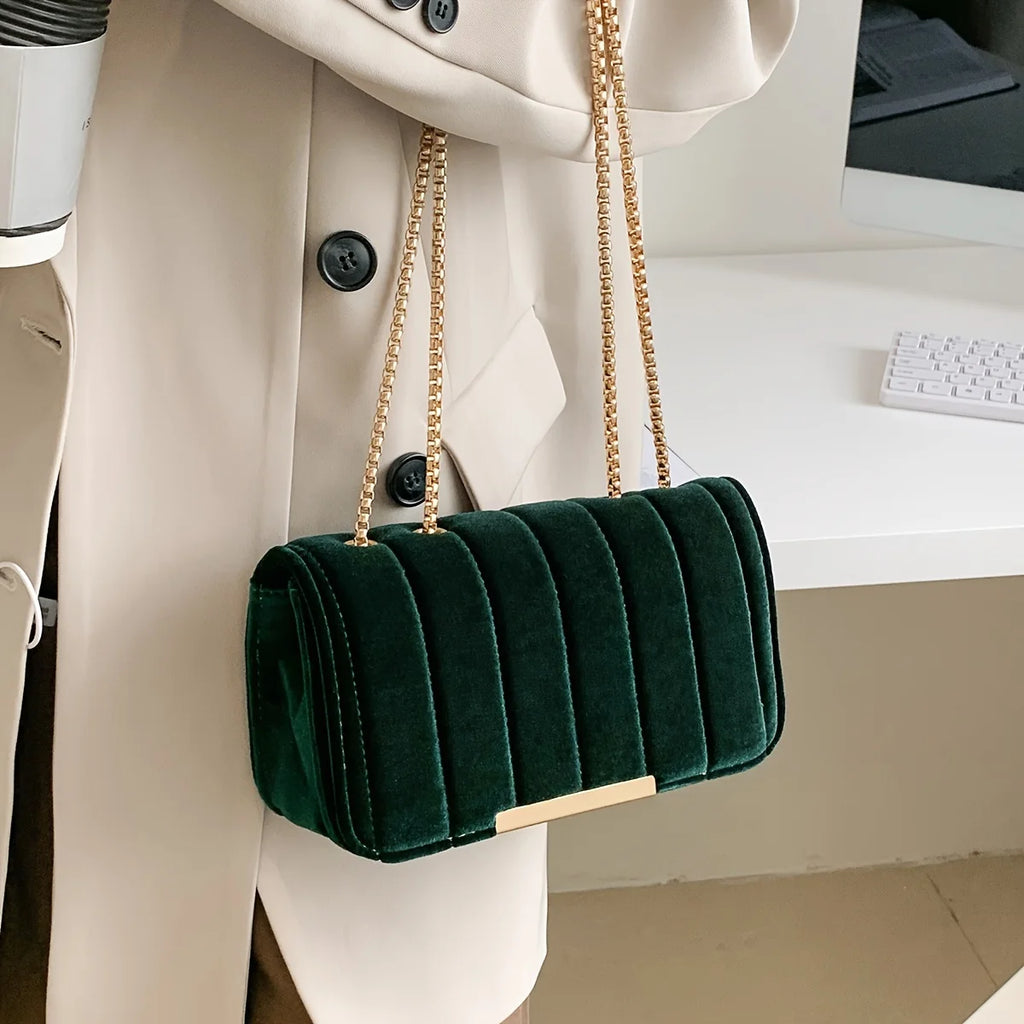 Velvet Shoulder Bag