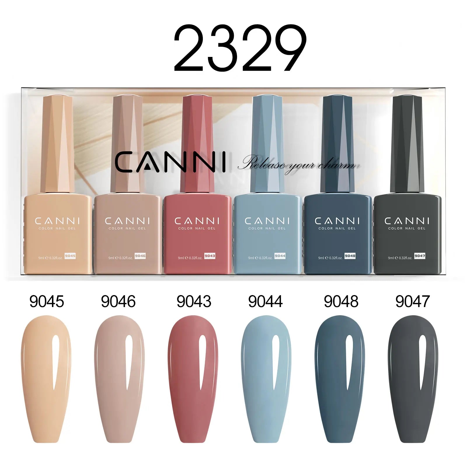 CANNI Nail Gel Polish Set Upgraded HEMA FREE Summer Nails Smooth Texture Ultra Gloss Top Coat Pigmented Gel Soak off UV LED Gel