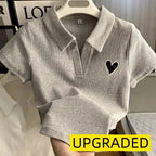Heart Embroidery Polo