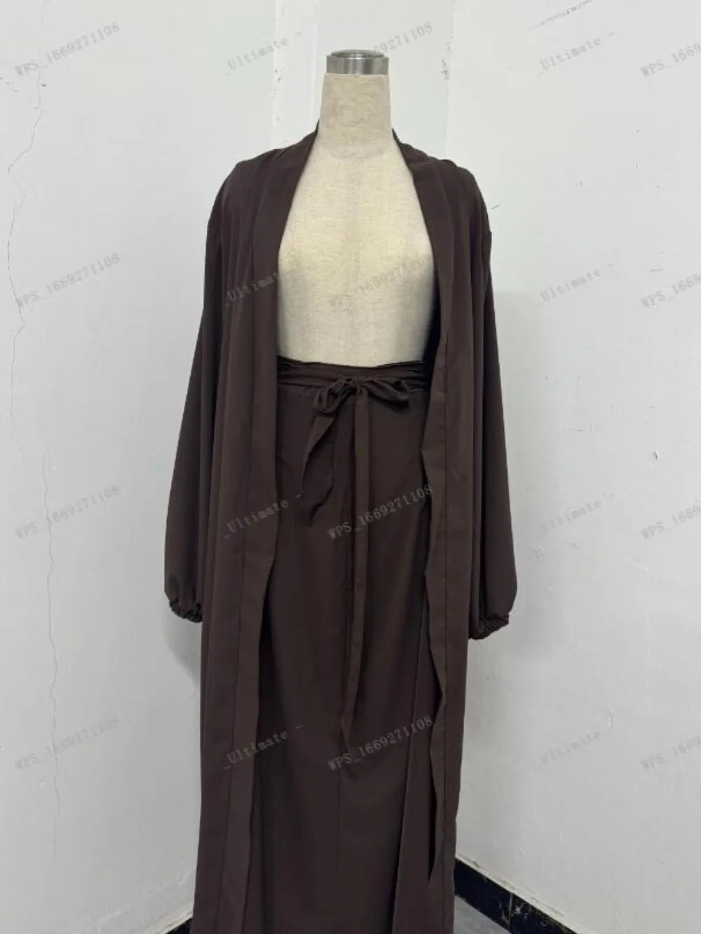 Eid Women Abaya with Skirt 2 Piece Set Muslim Dubai Vestidos Largos Party Caftan Jalabiya Ramadan Kaftan Arab Long Skirt 2025