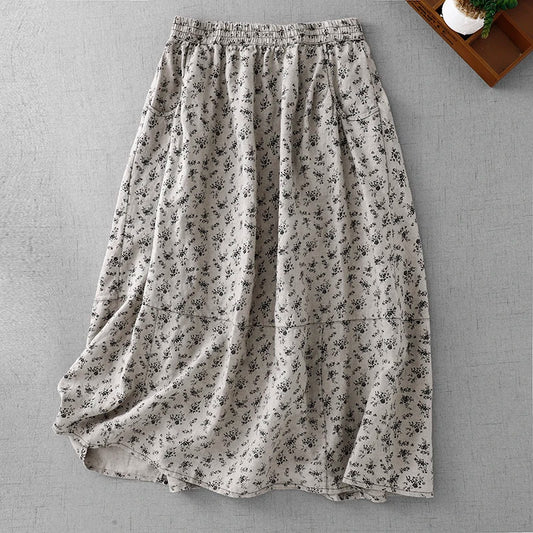 Printed Casual Cool Umbrella Skirt