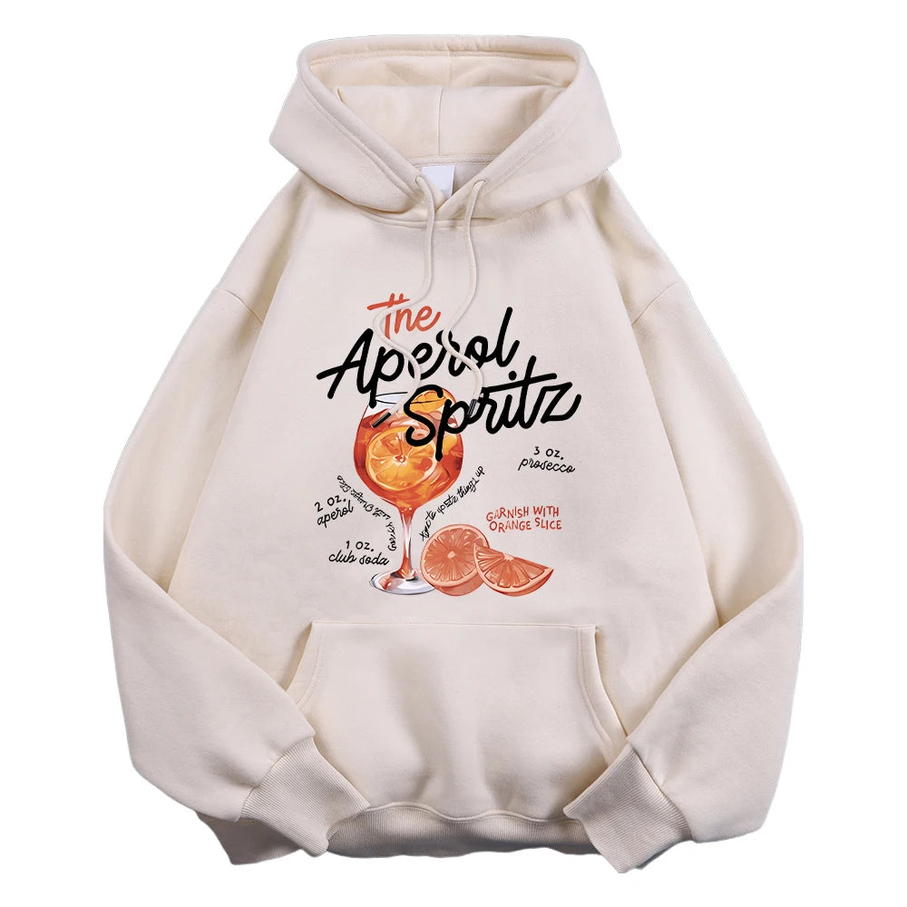The Aperol Spritz Retro Cocktail Hoodie
