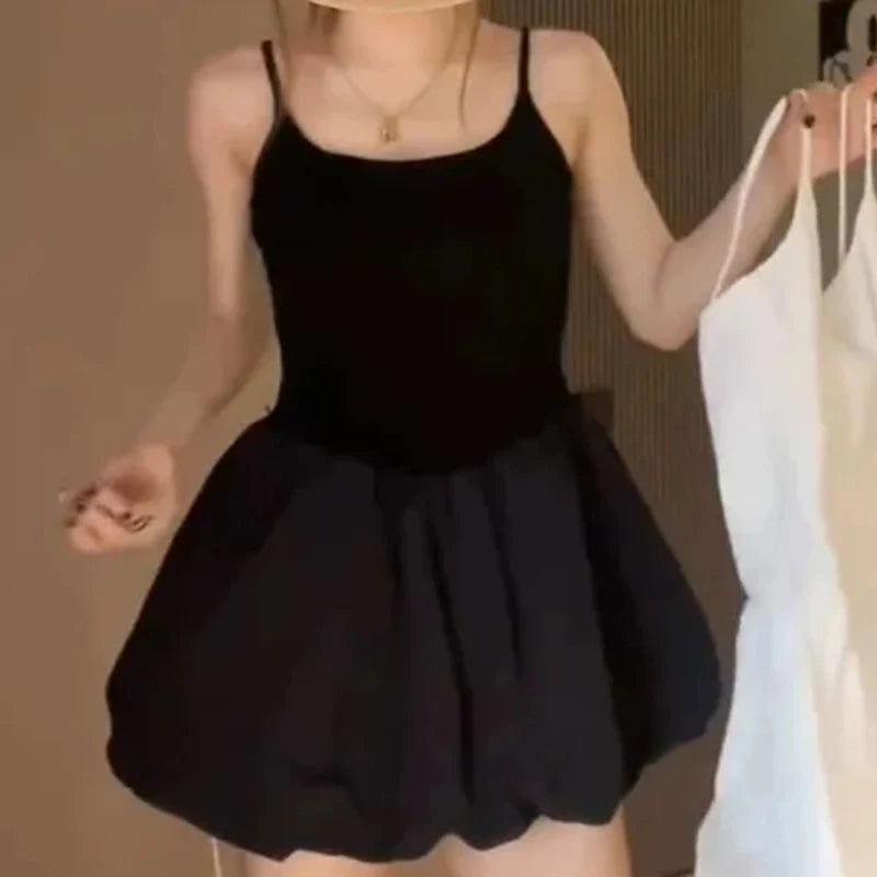 Solid Ruffle Short Dress