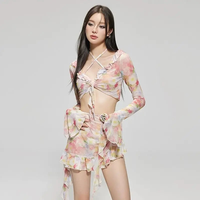 Ruffles High Waist Swimwear