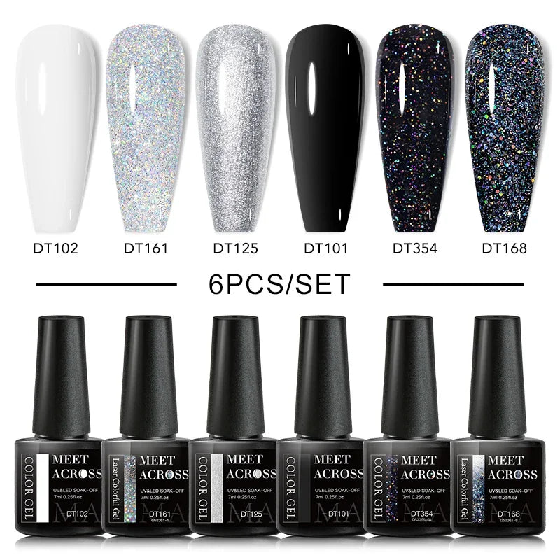 6Pcs Gel Nail Polish Set