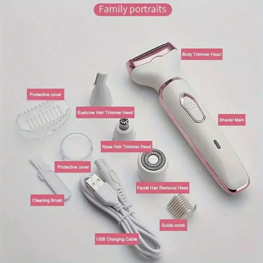 Electric Shaver 4-in-1 Rechargeable Set