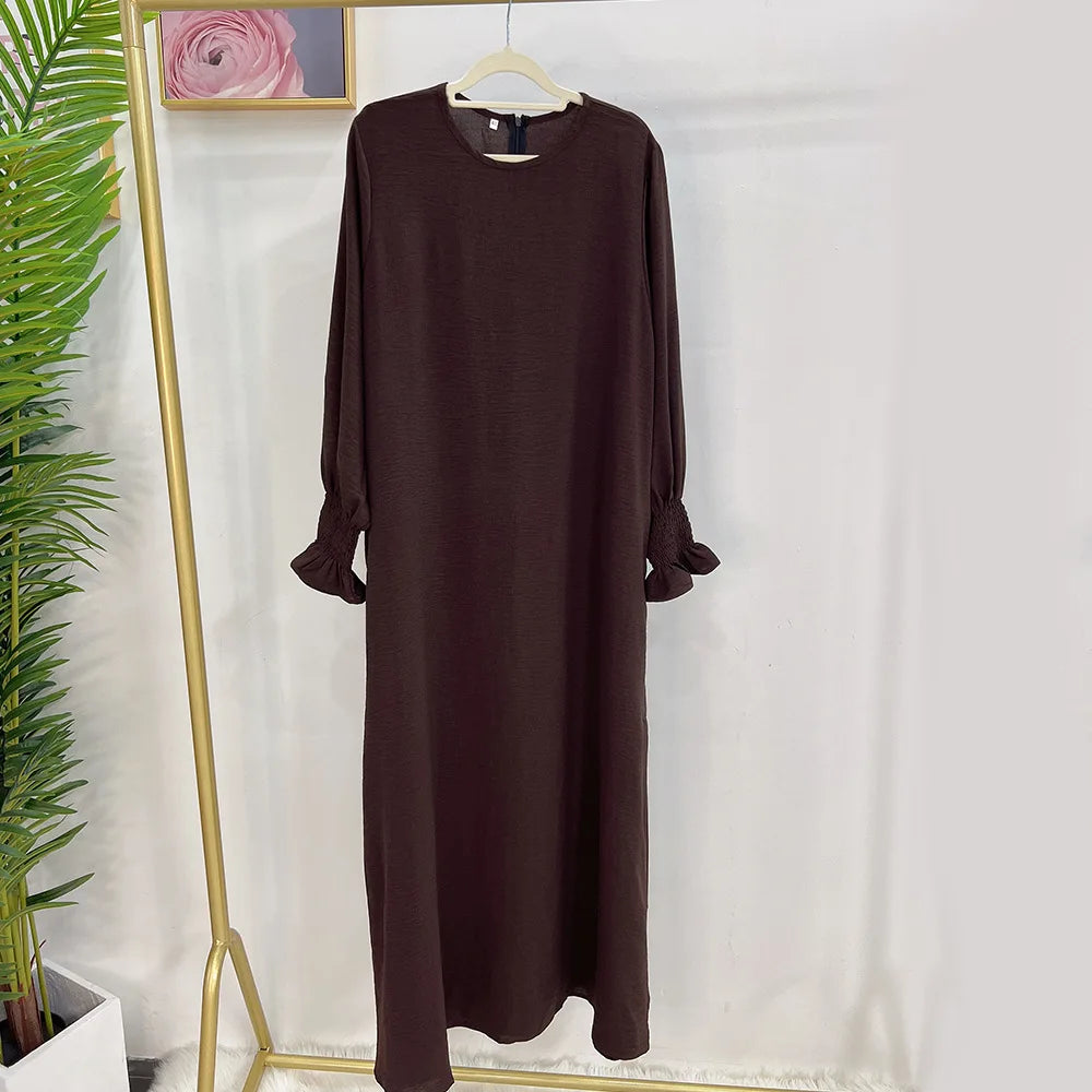 Loose-Fit Plain Abaya