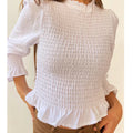 Plaid Print Long Sleeve Tee