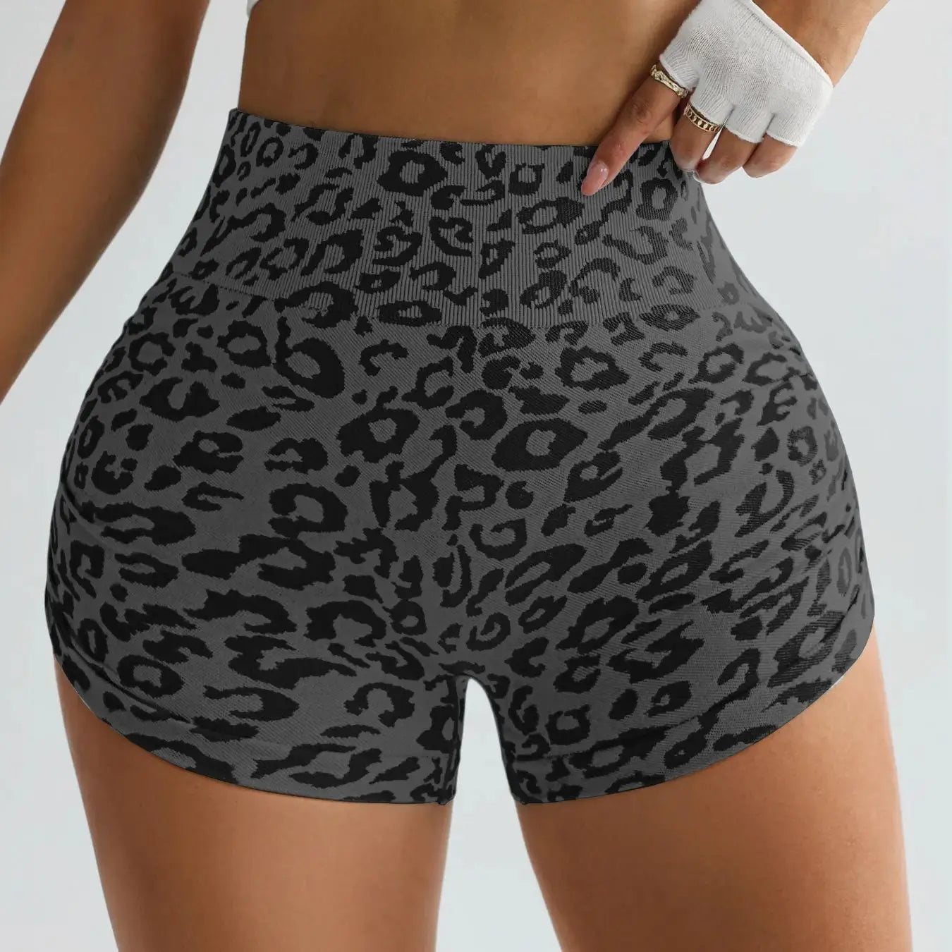 Leopard Yoga Shorts