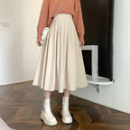 High Waisted Long Skirt
