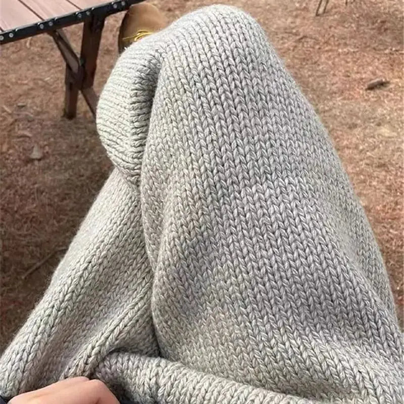 High Waist Casual Knitted Pant