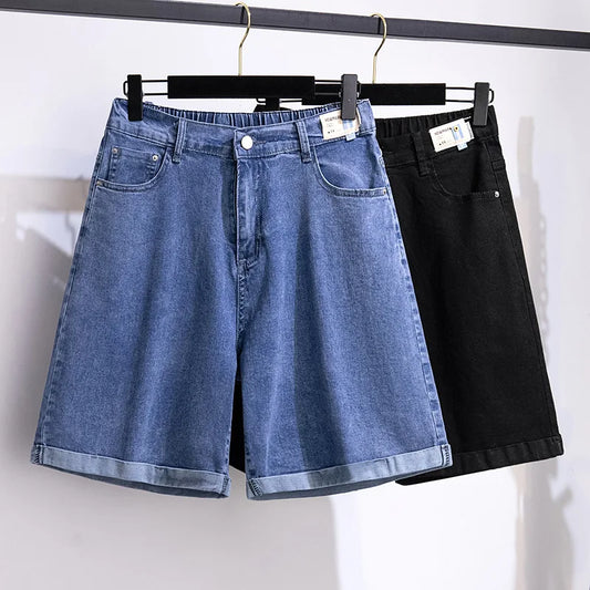 Five-Point Denim Shorts
