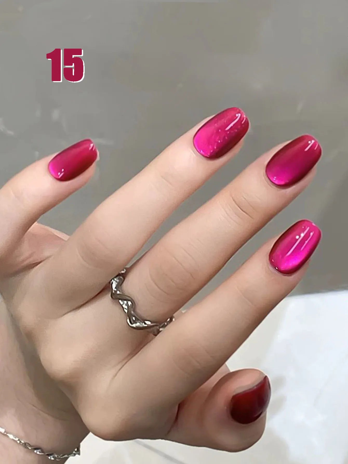 12ml 1-21pcs Brown Gold Cat Eye Gel Nail Polish