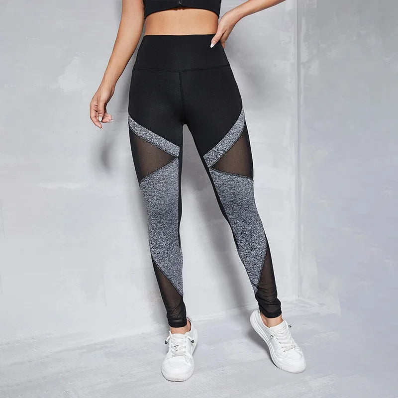 Mesh Spliced Leggings