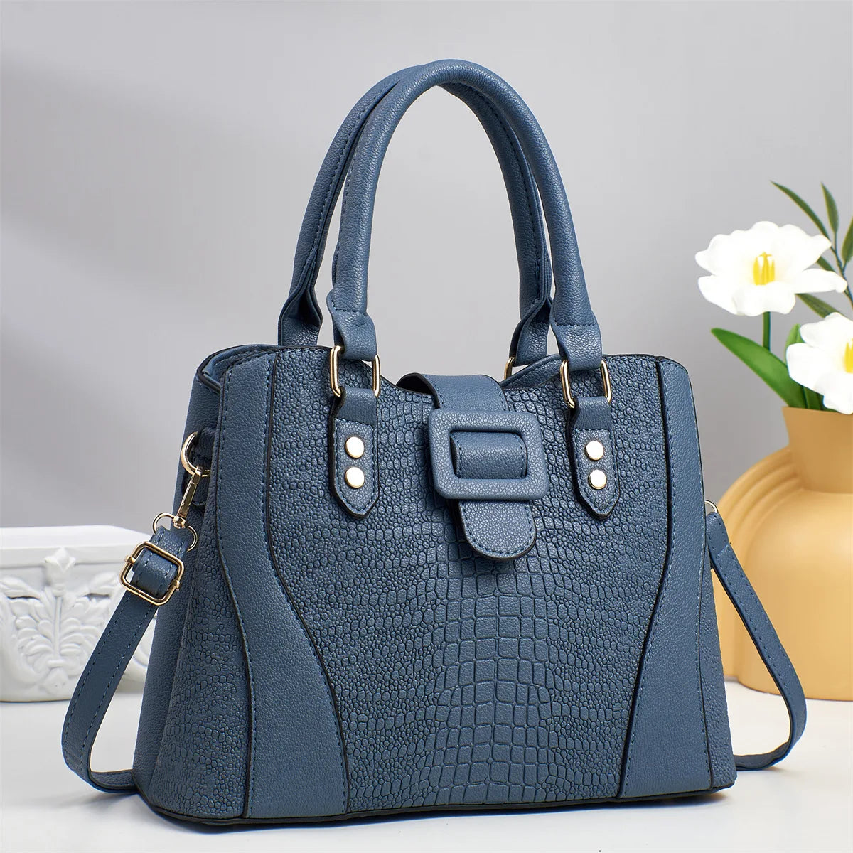 Alligator Pattern Handbag