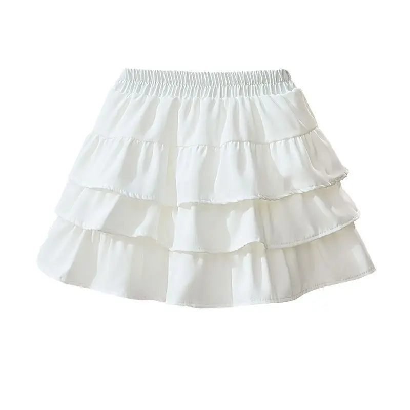 Pleated Layered Skirt