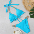 Rhinestones Bikini