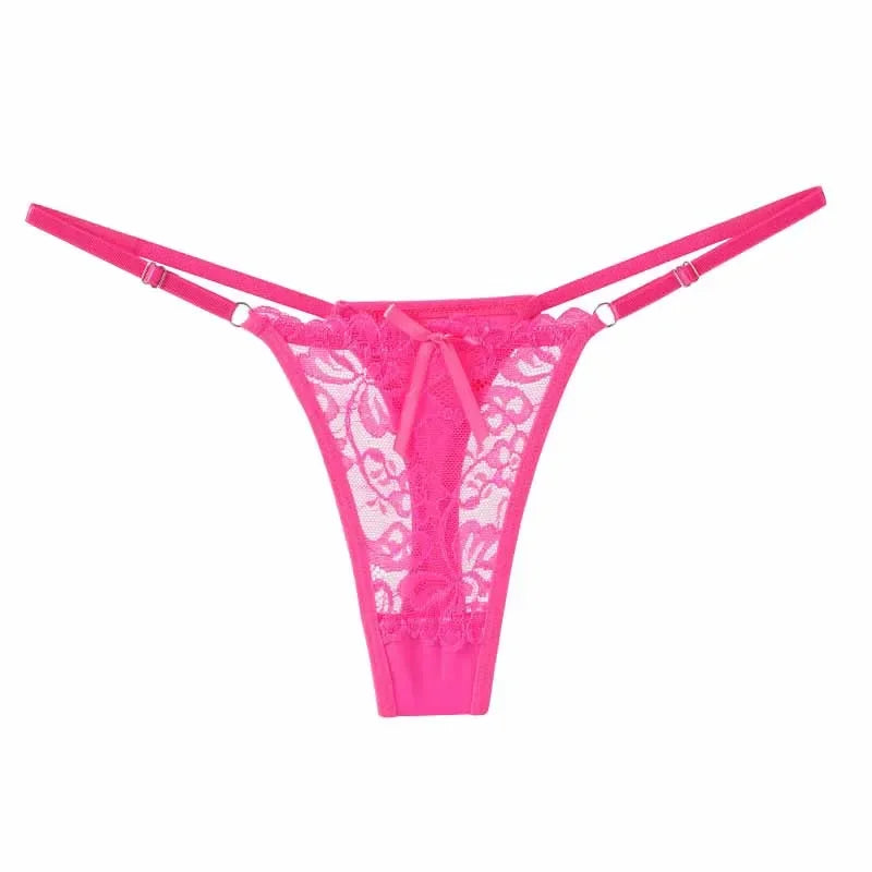 Adjustable Waist Lace Thong