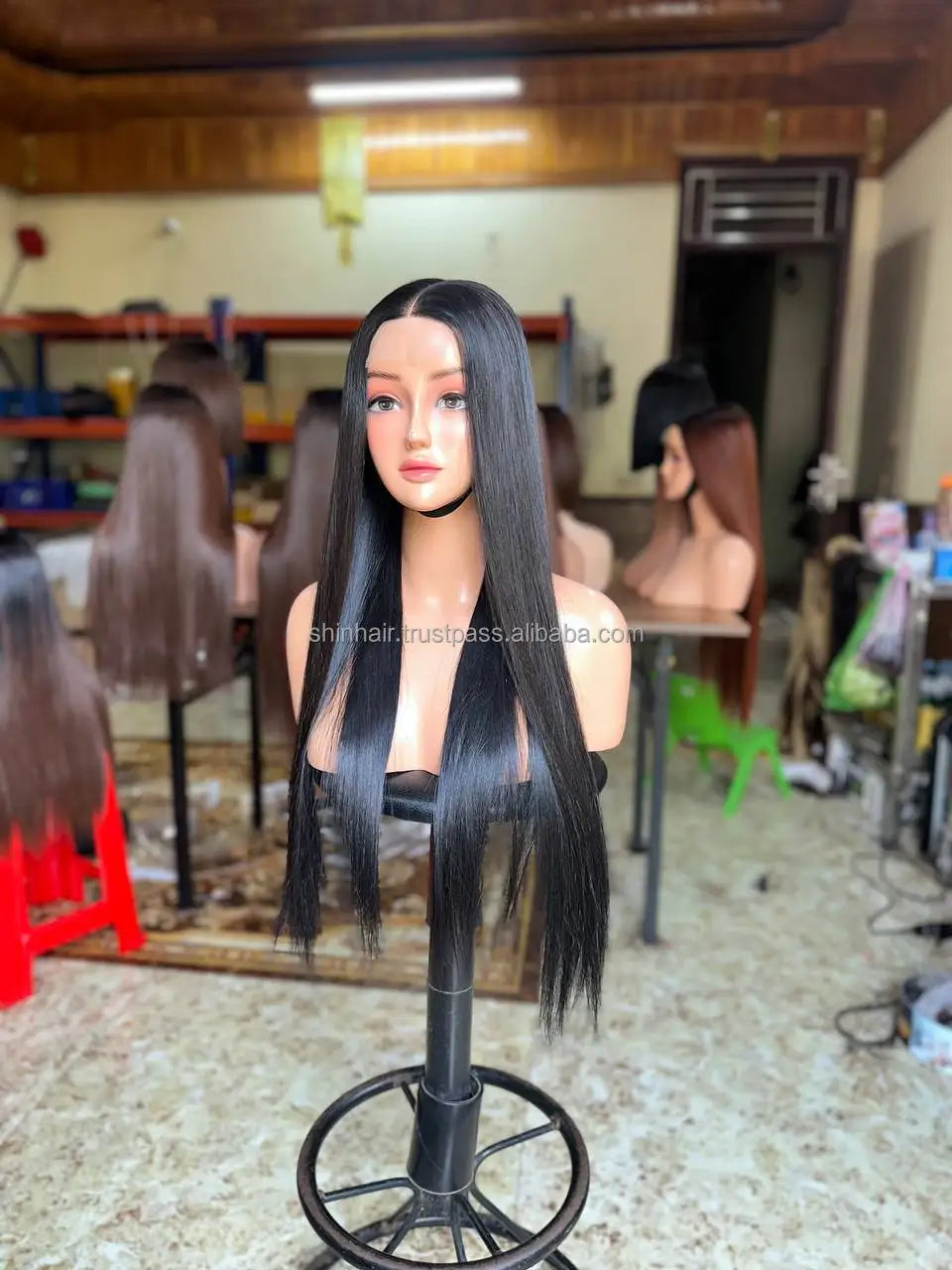 Bone Straight Raw Natural Hair Glueless Wig