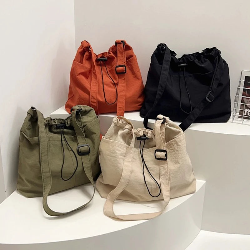 Multi-Way Drawstring Messenger Bag