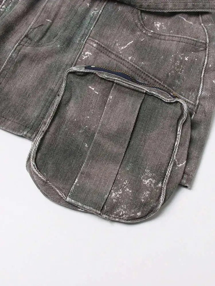 DEAT Camouflage Denim Skirt